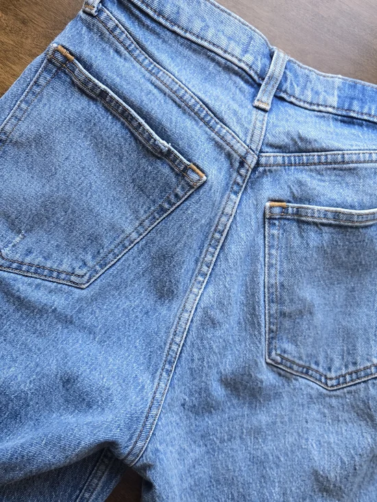 Abercrombie & Fitch 90s Straight Jeans Ultra High Rise Curve Love Size 27 Short - Picture 4 of 6